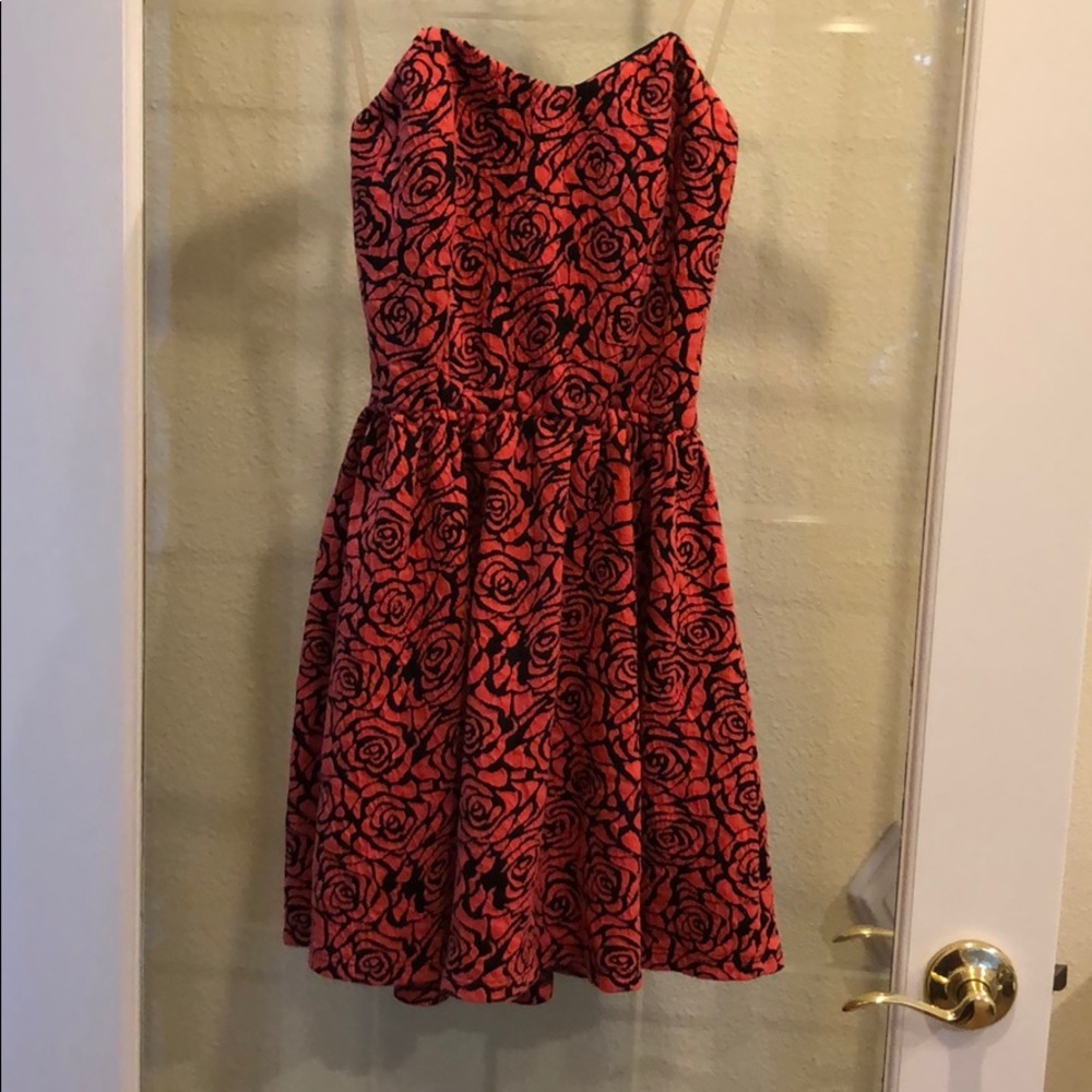 Open back strapless dress